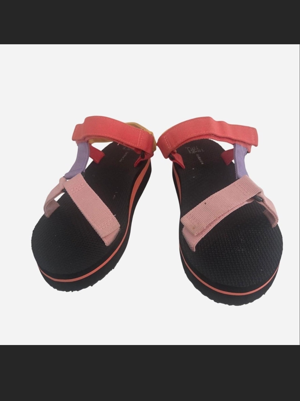 Time And Tru Kids Coral & Pink Sport Sandals Size 7